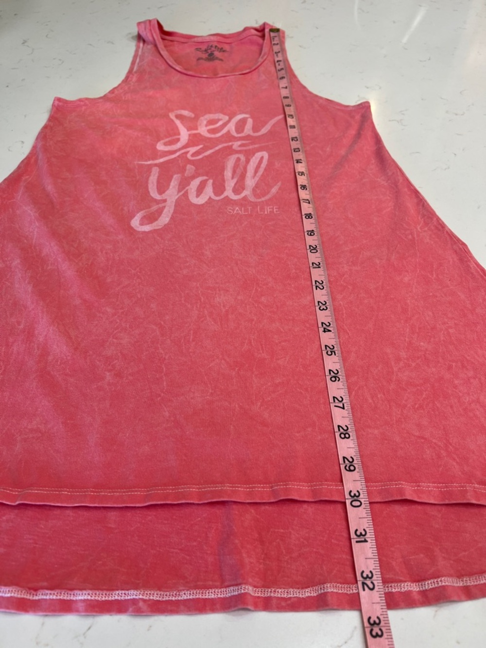 Salt Life Sea Y’all Graphic Tank Dress Beach Coverup Large - Picture 6 of 6